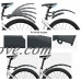 Bike Retractable Fender Flap with Rear LED Tail Light and Reflective Stickers/Strip  Adjustable Bicycle Fenders Road Mountain Front Rear Mudguard/Mud Guards  Fit for 14" 18" 20" 22" 24" 26 inches - B07DF4QNR6
